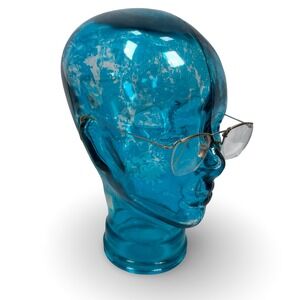 Vintage Antique 12kt Filled Gold Geometric Wire Rim Eyeglasses Frames